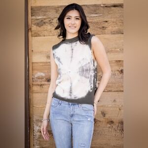 Anthropologie Mododoc Tie Dye Tank Sweater Sz. M